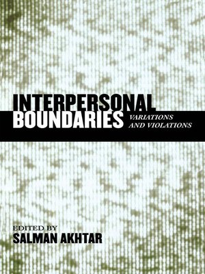 cover image of Interpersonal Boundaries